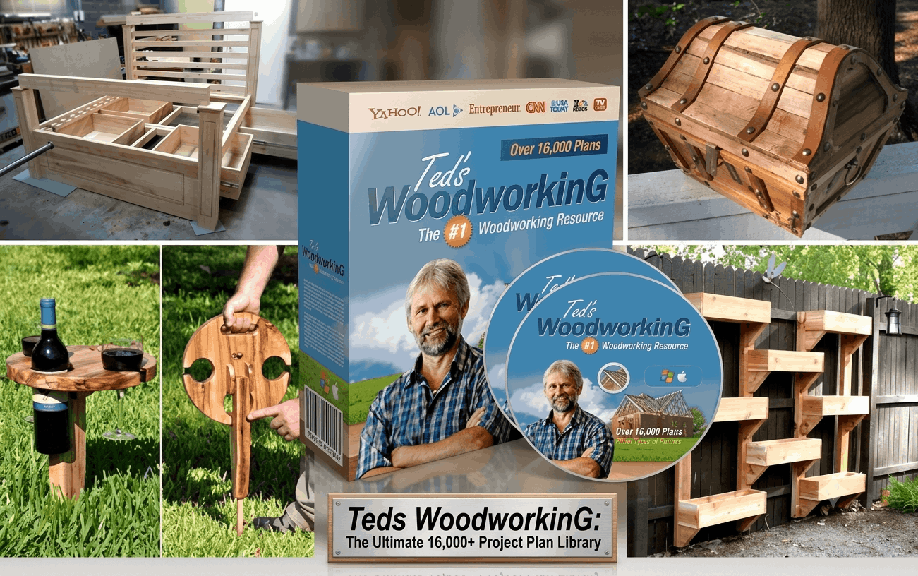 Teds WoodworkinG: The Ultimate 16000+ Project Plan Digital Library